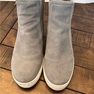 Steve Madden Gray Suede Wedge Ankle Boots